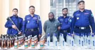 বিশ্বনাথে ১০৬ বোতল বিদেশী মদসহ মাদক কারবারি আটক