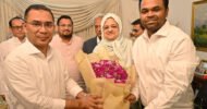 তারেক রহমানকে ফুলেল শুভেচ্ছা জানালেন ইলিয়াসপত্নী লুনা